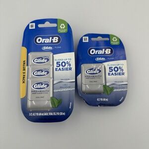 Value Pack + 1 Oral B Glide Pro Health Deep Clean Dental Floss Cool Mint